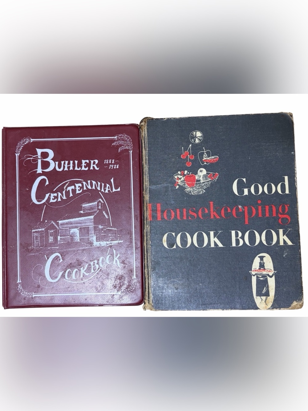 Vintage Cookbooks Set Of 2 Good Housekeeping Cookbook And Buhler Centennial